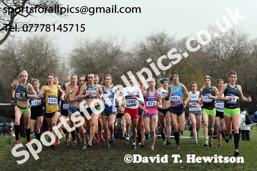 Senior Women and under-23 Womens 2017 British Athletics Liverpool Cross Challenge, Sefton Park, Liverpool. Photo:  David T. Hewitson/Sports for All Pics